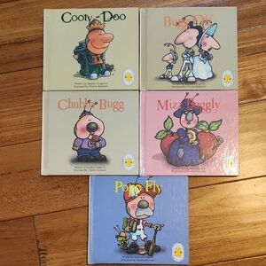 Set of 5 Vintage Topsy-Turvy Bugg Books (10 Stories, 5 Books)